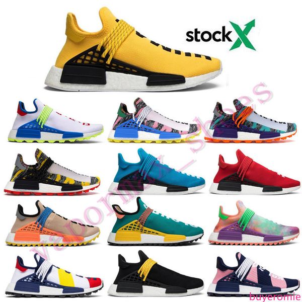 

new nmd human race men running shoes women pharrell williams hu runner white black yellow red grey mens trainers sports sneakers size 36-47