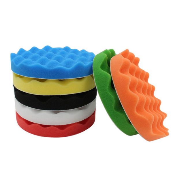 

10pcs 3/4/5/6" car sponge polishing pad buffing waxing mat polisher buffer tool
