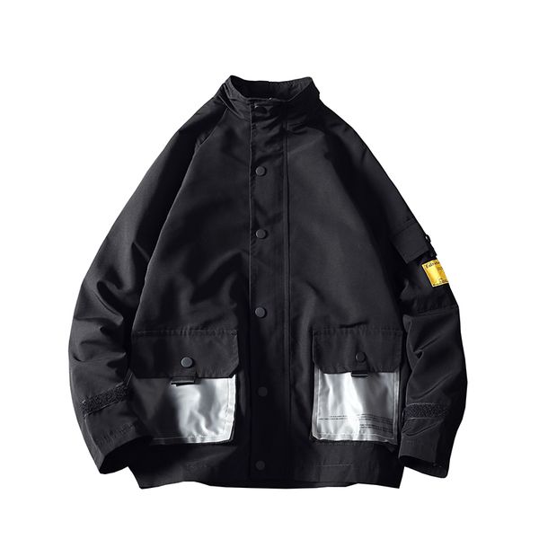 

hip hop bomber jackets men 2020 new streetwear windbreaker korean casual autumn spring baseball jackets men clothing, Black;brown