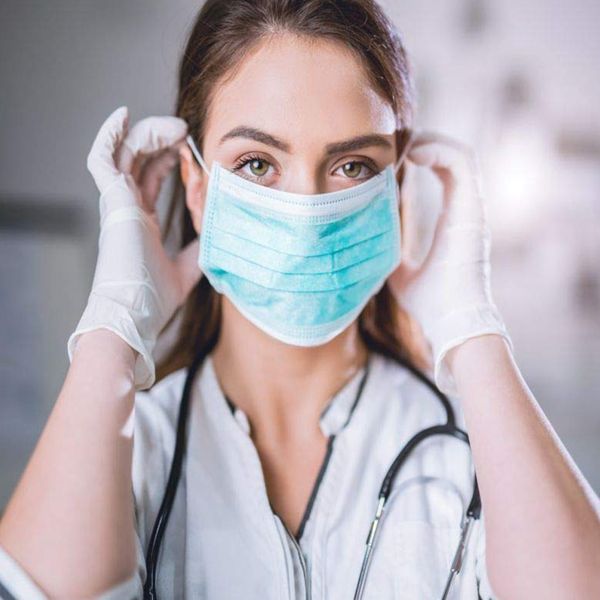 

50 pcs 3 layers disposable mask non-woven face mask personal outdoor protect dustproof healthy care masks in stcok