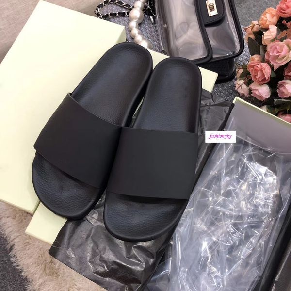 

off casual shoes indoor beach slippers white printing couple shoes, Black