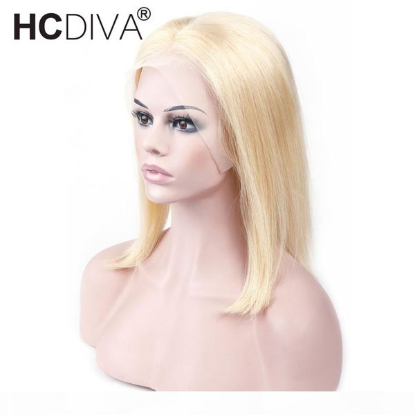 

150% плотность фронта шнурка человеческих волос парики 613 светловолосый короткие боб прямой парики шнурка бразильский remy человеческих вол, Black