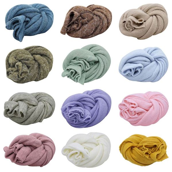 

2020 newborn pgraphy props blanket baby cotton stretchable swaddle wrap accessory a2ub