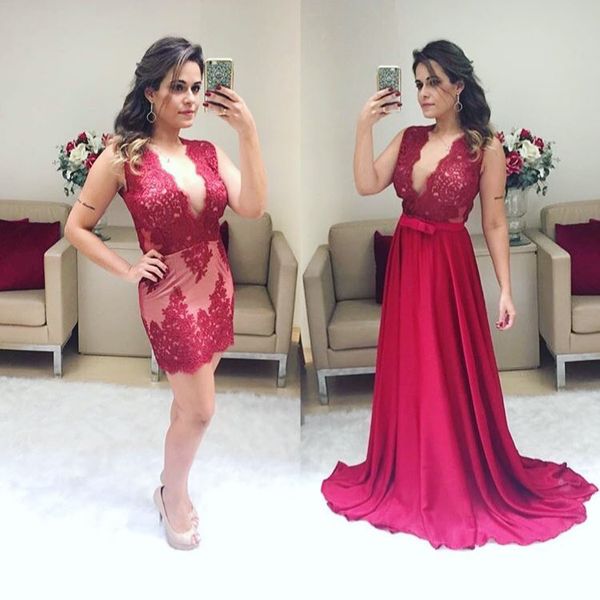 

plus size african black girl two piece red prom dresses 2020 long homecoming cocktail dresses vestido 15 anos dubai arabic evening gown