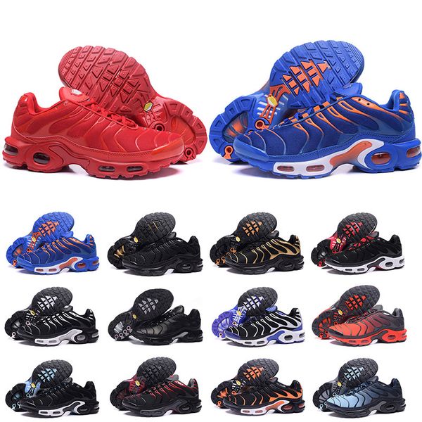 

New Classic Chaussure TN Plus Running Shoes For Men Outdoor Triple Black White Hot Mens Trainers Hiking Sports Athletic Sneakers Size 7-12