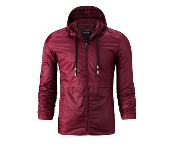 

мужские дизайнерские ветрозащитные куртки на молнии с капюшоном модные повседневные пальто простая весна осень верхняя одежда с длинными рук, Black;brown