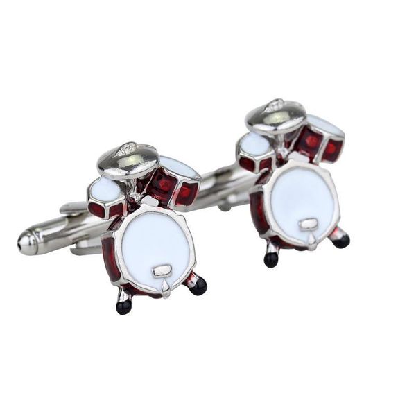 

2020 designer cufflinks europe and the united states and peripheral accessories selling french nail drum cufflinks, Silver