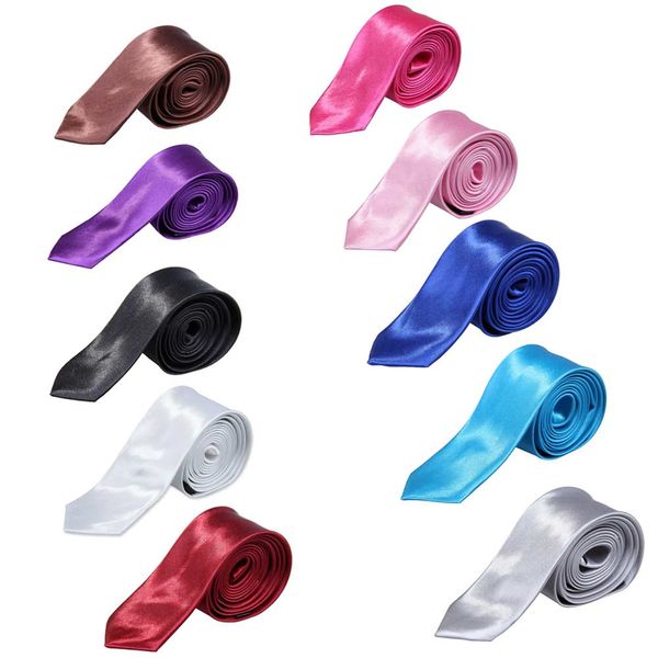 

new exquisite man solid color polyester silk neck tie cravatta, Blue;purple