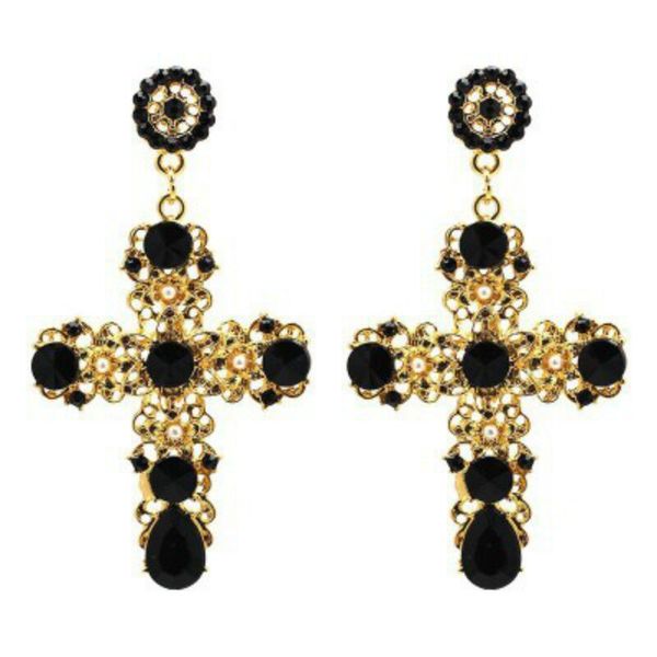 

fashion- luxury designer jewelry women earrings heavy beading designer earings pair for engagement gift silver gold designer earrings, Golden