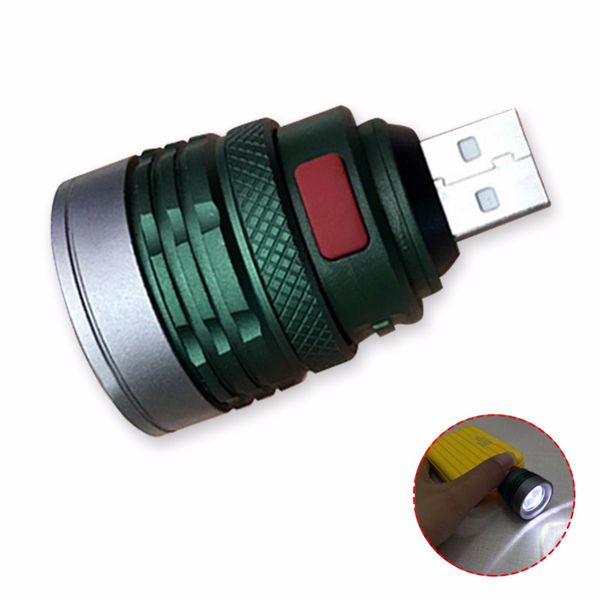 

usb handy powerful led flashlight portable mini zoomable 3 modes pocket torch lamp lanterna lighitng for hunting camping