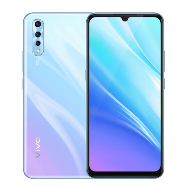 Original Vivo Y7s 4G LTE Telefone celular 6GB RAM 128GB ROM Helio P65 Octa Core Android 6.38 polegadas Tela Cheia 16MP Wake Face ID Smart Celular