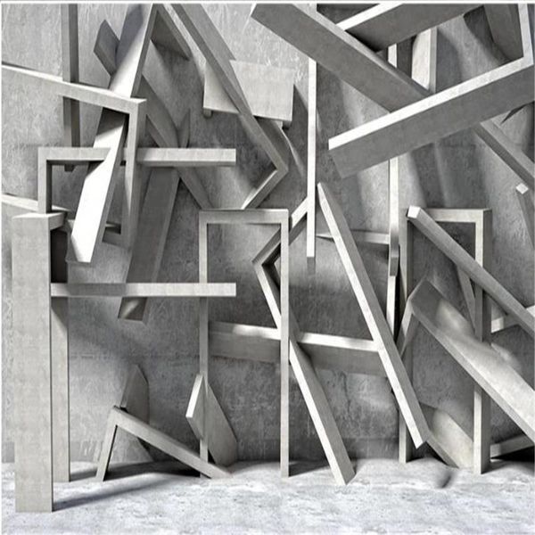 

wallpapers wallpaper for walls 3 d living room 3d stereo geometric tv background wall