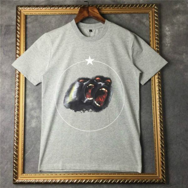 

2020 summer t shirt mens t shirt men women t shirt hip hop roar orangutan monkey circle star short sleeve size s-xxl r12, White;black