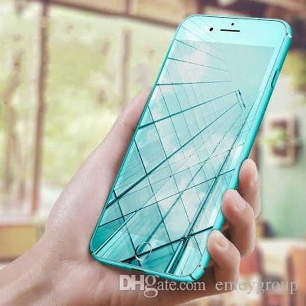 

new ultra-thin candy 360 frosted case candy slim armor hard pc candy case full body back cover for iphone xs max xr 8 7 6 6s plus cover