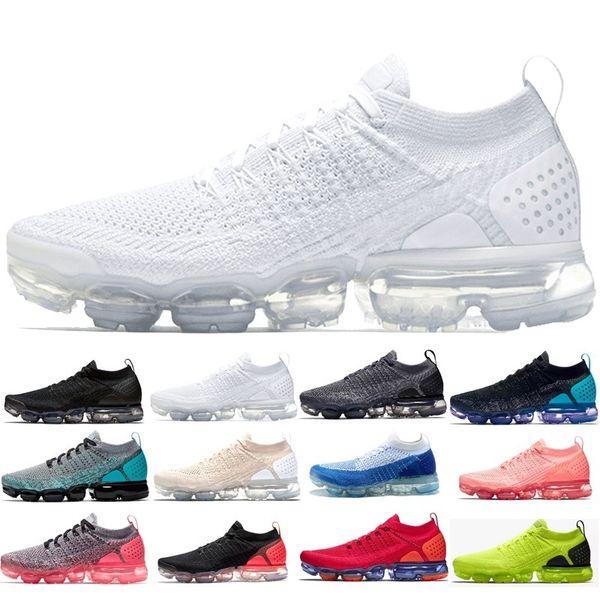 

2018 v2.0 new rainbow be true men woman shock casual shoes for real quality fashion designers mens 36-45, Black