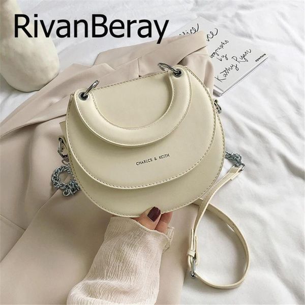 

сплошных цвета седельных сумок женщины малой кожа pu crossbody сумка для женщин 2020 моды конфета цвета лето цепи плечо сумки