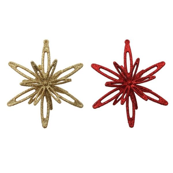

christmas 3d leaf shape glitter pendant ornaments xmas tree decoration