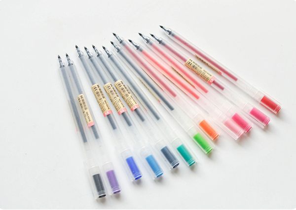 

new 12pcs cute creative color gel pen set gel pen full needle pen student school supplies
