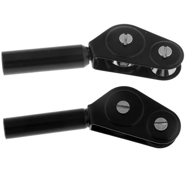 

2pcs heavy duty fishing rod guide trolling fishing rod double roller guide tip ring
