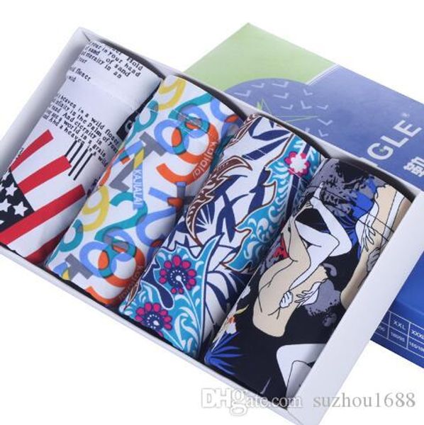 

men's underwear new european and american popular letterprint men's designer comfortable breathable youth underwear, Black;white