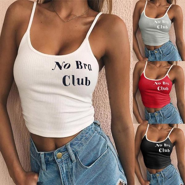 

fashion womens print tank vest off shoulder halter blouse t-shirt underwear women roupas femininas mujer#w, White