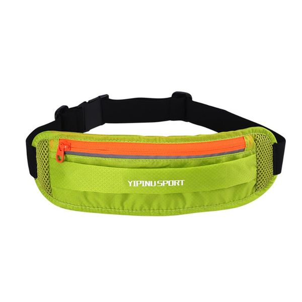 

women men nylon sports portable warning adjustable waist bag running lightweight practical climbing safety outdoor waterproof