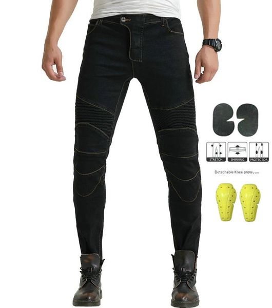 

2019 volero classic motorcycle jeans slim denim riding pants off-road motorcross off-road trousers with knee pads