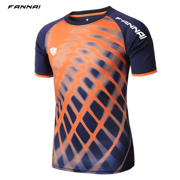 

fannai brand 2017 new men tennis shirts outdoor sports o-neck clothing running workout badminton short sleeves t-shirt tees, Black