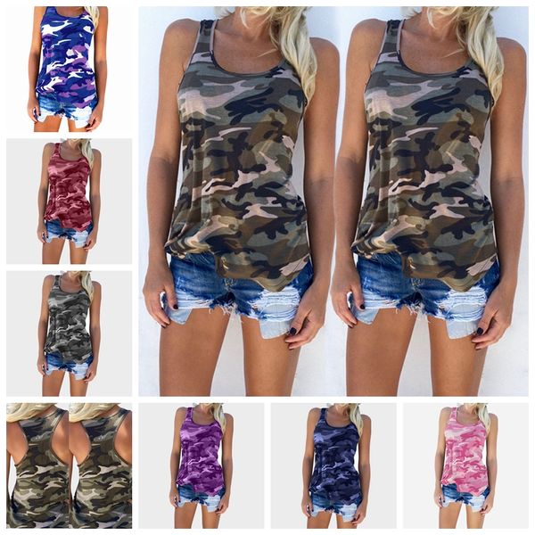 2021 Europa T-shirt dos Estados Unidos Camiseta Redonda Coleta Sexy Camouflage Wild Wild Mleesess Tre-Shirt Suporte