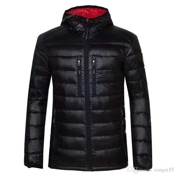 

2019 new men women thin canada down jacket down coats mens outdoor warm feather goose winter jacket outwear jackets parkas size m-3xl, Black