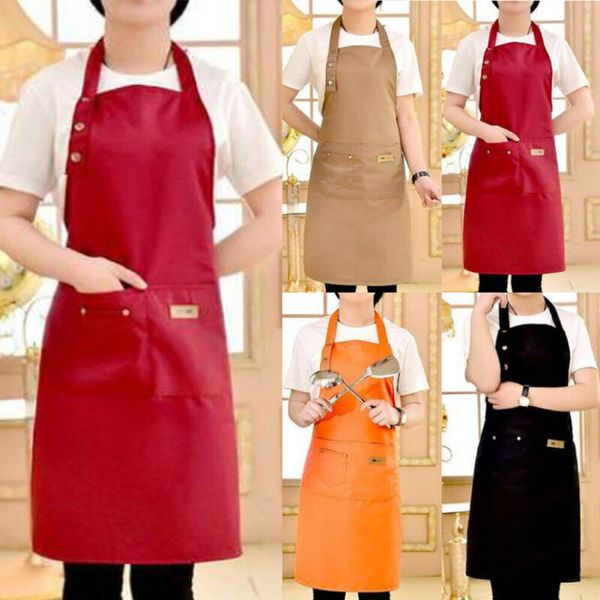 

women men apron waterproof kitchen chef butcher bbq cooking baking catering aprons