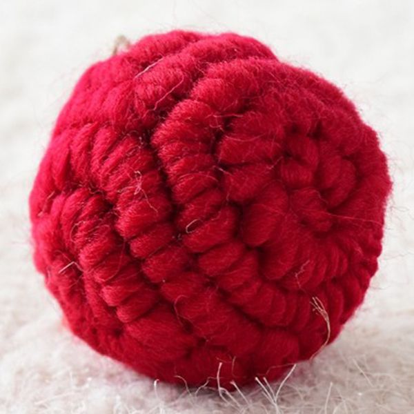 

1pc christmas balls handmade christmas wool felt balls kids room wall decor hanging nursery garland xmas ornament