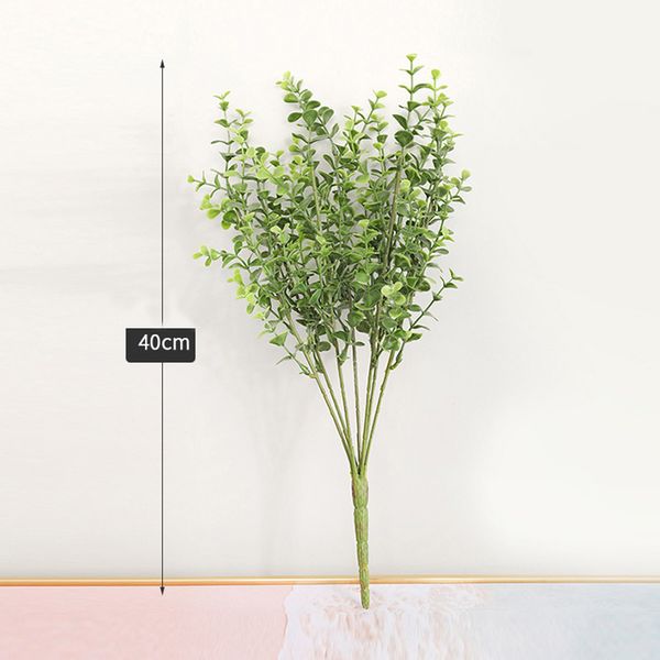 

40cm artificial eucalyptus leaves plant plastic simulation home office decor 1