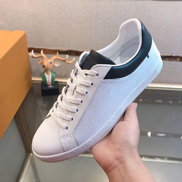 

latest designer shoes real leather luxury designer sneakers men's shoes size 38-44 model 424733798, Black