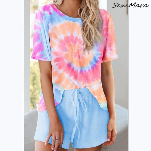 

fashion vintage paisley women pajama sets 2020 summer o-neck loose pajama sets plus size clothes, Black;red