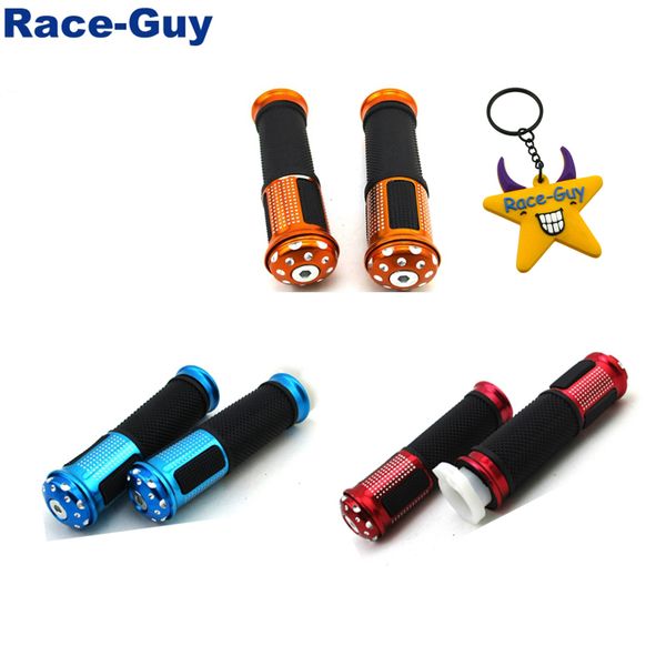 

22мм 7/8 '' handlebar алюминий rubber рукоятками для atv quad 4 wheeler pit dirt нажмите motor bike газа моторизованный велосипед