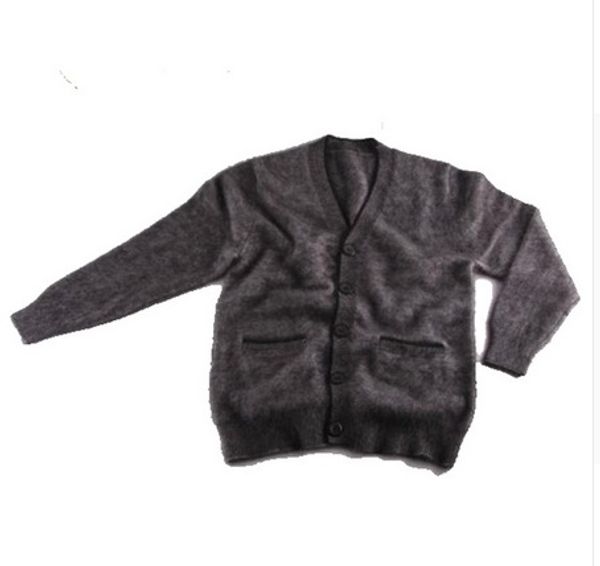 

2016mink cashmere sweater men cardigan sweater coat ing, White;black