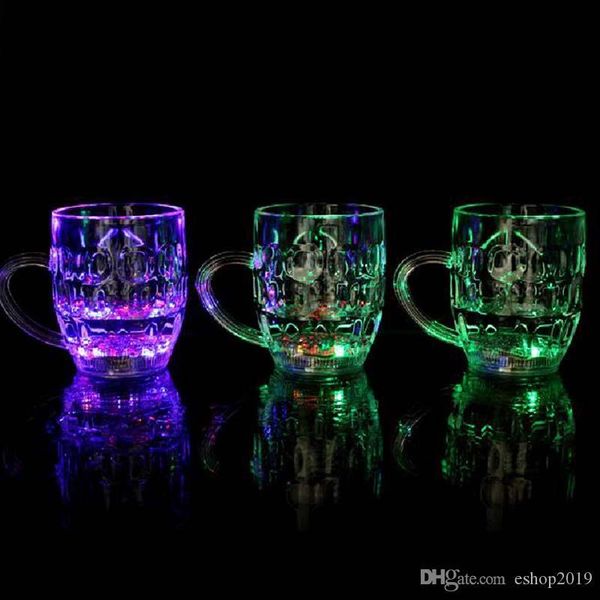 

2017 new water cup, creative club ktv liquid held beer cup colorful flash drink cup