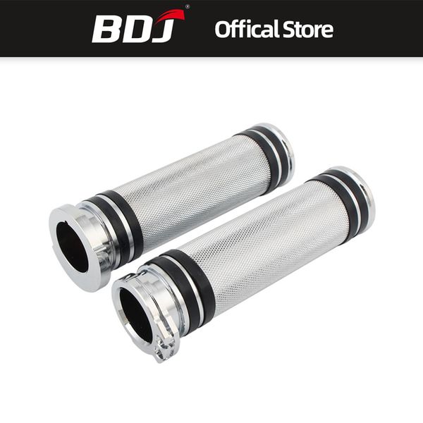 

bdj for 25mm metal billet handlebar grip vintage spike custom motorcycle grips