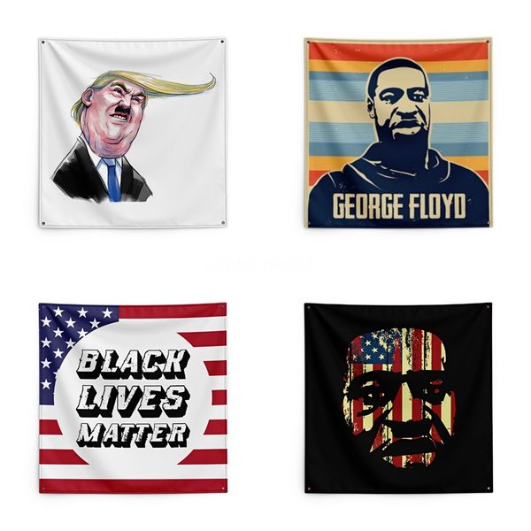 

george floyd printing tapestry black lives matter household wall banner 150*150cm #qa53114