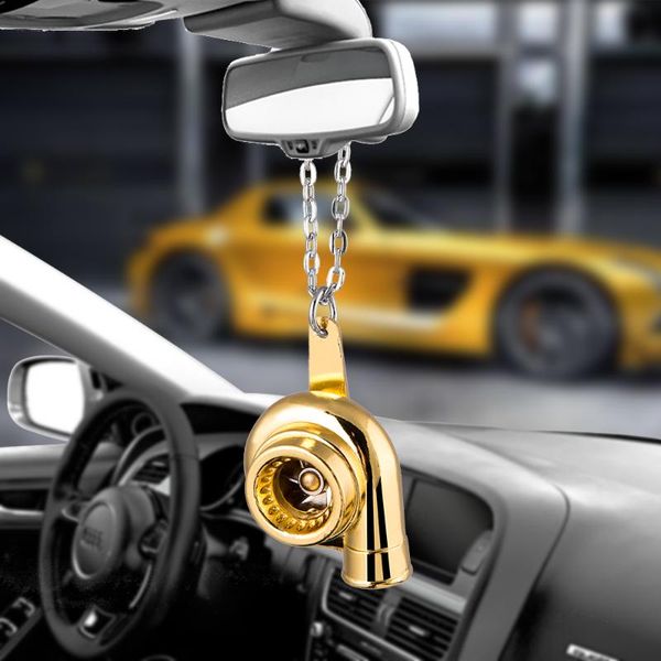 

interior decorations turbo hanging ornaments car pendant auto hip-hop turbocharger rear view mirror decoration dangle trim accessorie