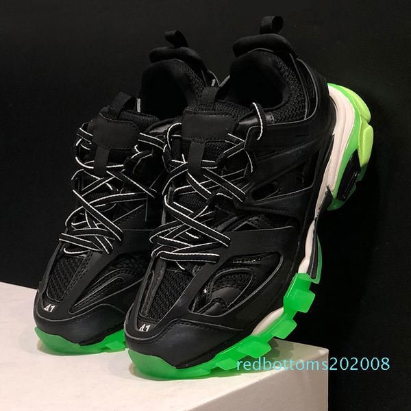 

paris triple s track release 3.0 tess s clunky sneaker mens gomma maille black women tripler casual shoes authentic designer shoes r08