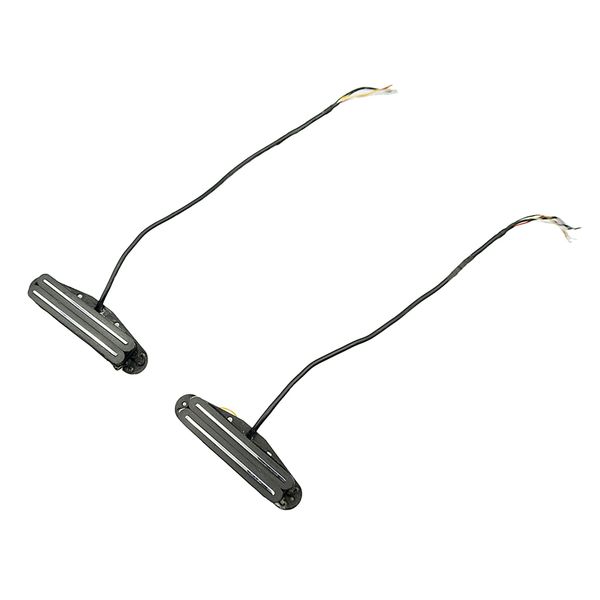 

alnico dual rail guitar single coil humbucker pickups for stratocaster telecaster electric guitar, black