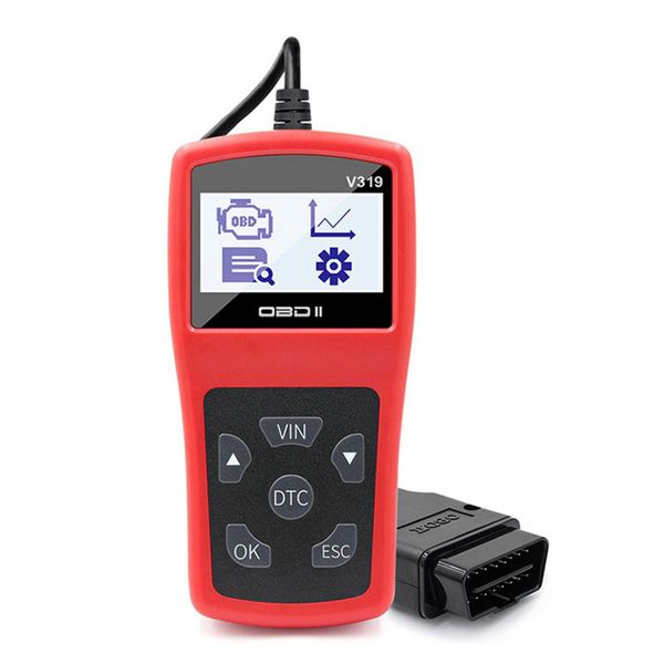 

v319 car scanner tool eobd obd2 multi language diagnostic engine fault code reader