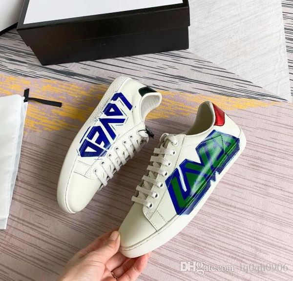 

love printed designer mens runner causal shoes lace-up lovers women mastermind sneakers hombre 35-45, Black