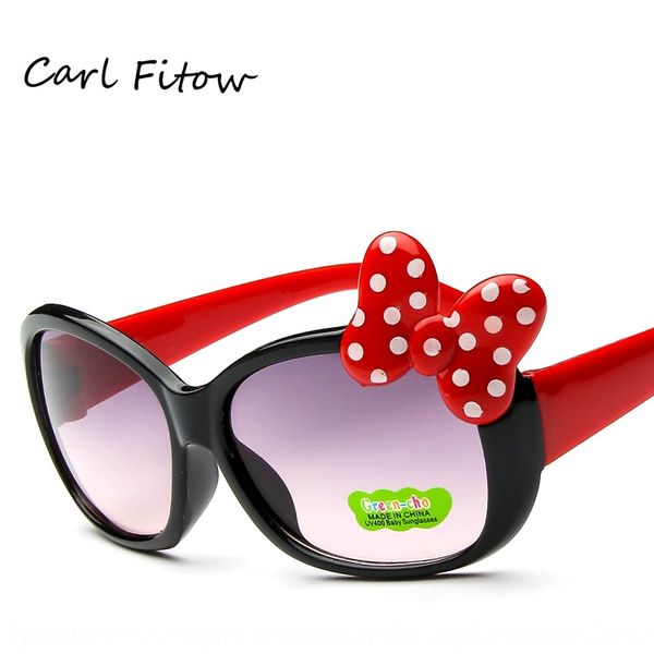 

cartoon big bow children's sun butterfly sun cute decorative sun boys' and boys' sunglasses color glasses, Blue