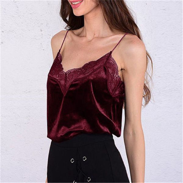 

tank for women tank stylish women clothes velvet pullover lace geometry sleeveless casual vest one pieces drop shipping, White