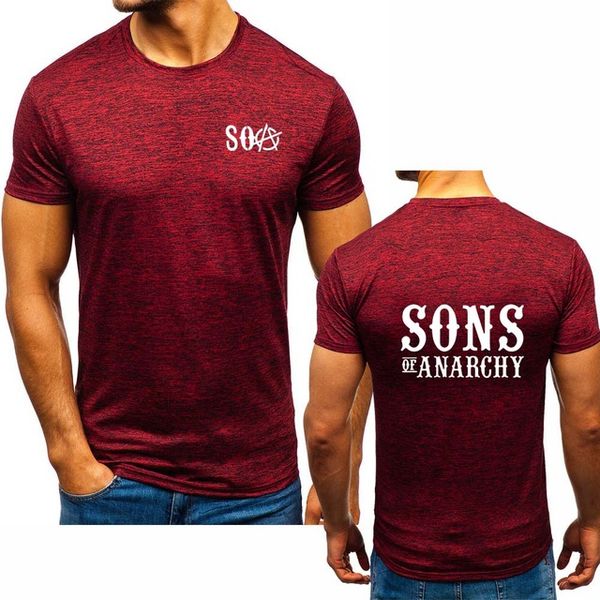 

summer men's t-shirt soa sons of anarchy the child print comfortable cotton short sleeve male t-shirt h
