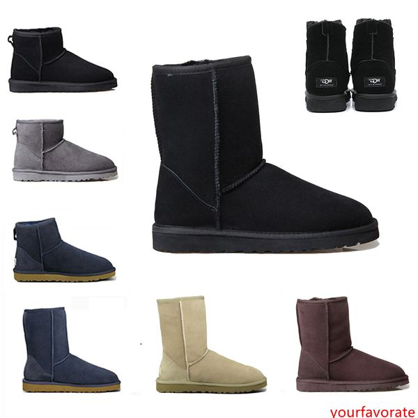 

wgg classic fashion knee boots half ankle boots australia black grey chestnut navy blue red women girl snow boots us5-10