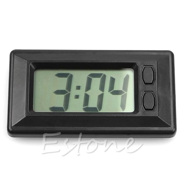 

new universal digital clock for car-truck-bike-scooter interior dash black new